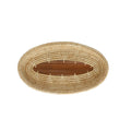 Fair Trade Woven Reed Grass Oval Tray