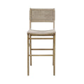 Flint Natural Bar Stool Front View