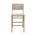 Flint Natural Counter Stool Front View
