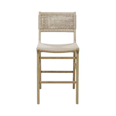 Flint Natural Counter Stool Front View