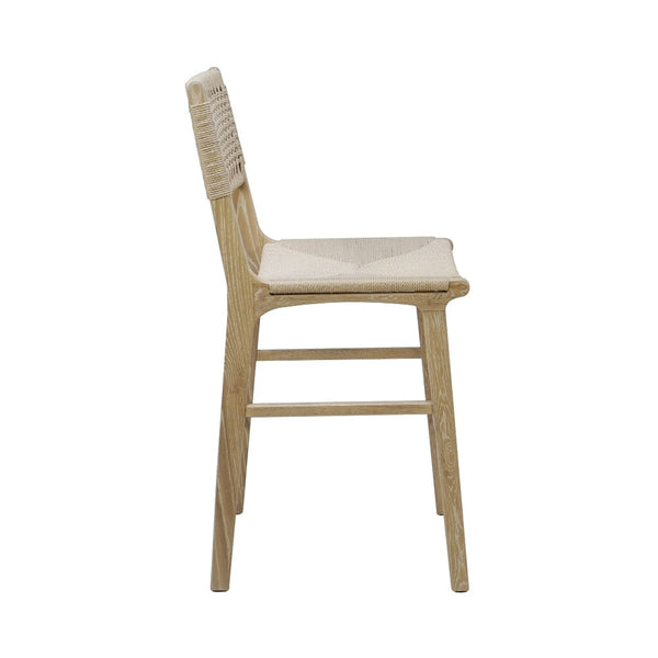 Flint Natural Counter Stool Side View