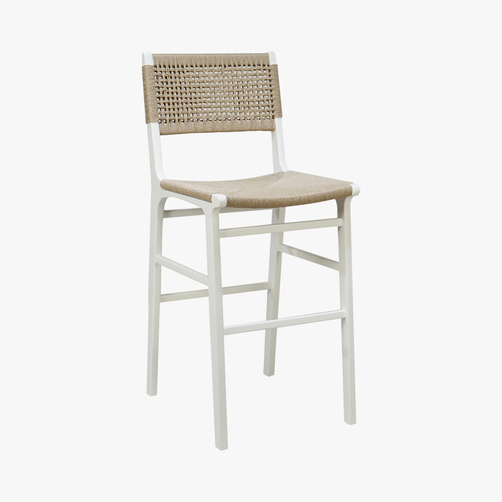 Flint White Bar Stool by Dear Keaton