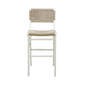 Flint White Bar Stool Front View