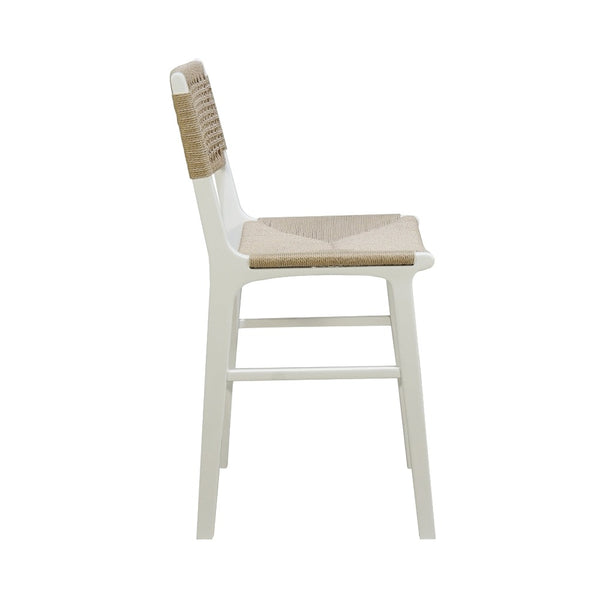 Flint White Counter Stool Side View