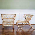 Fox Natural Rattan Lounge Chair Styled