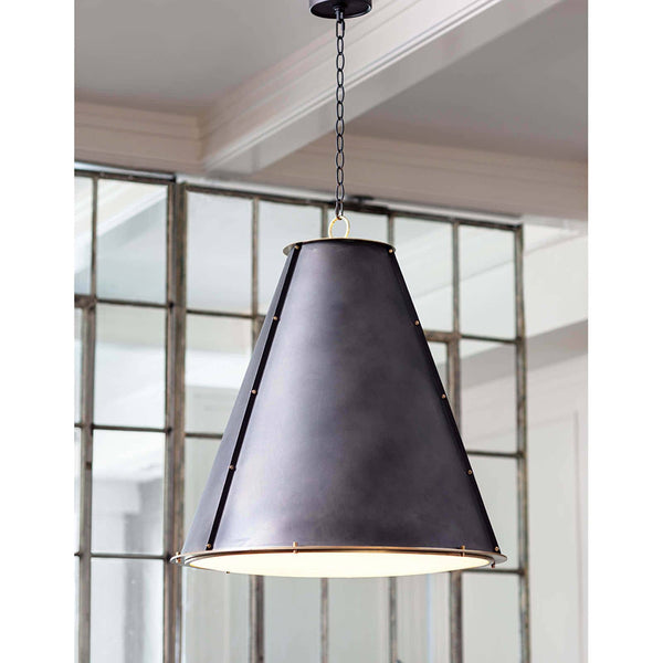 French Maid Black Large Chandelier Styled