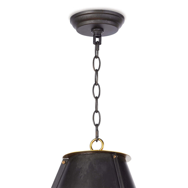 French Maid Small Black Chandelier Closeup