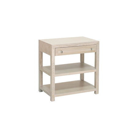Gage Oak Side Table Angle View