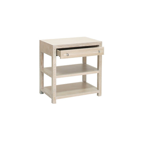 Gage Oak Side Table Open View