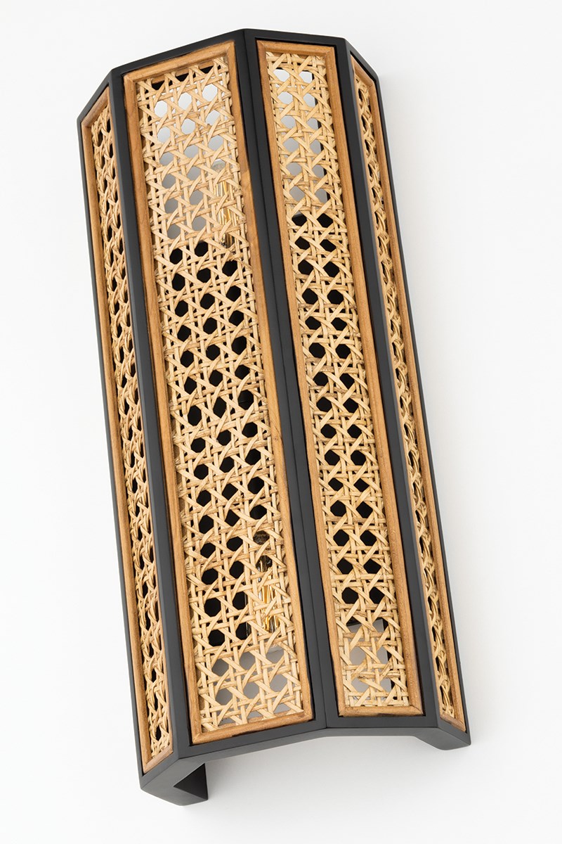 Georgia Woven Cane Sconce Dear Keaton