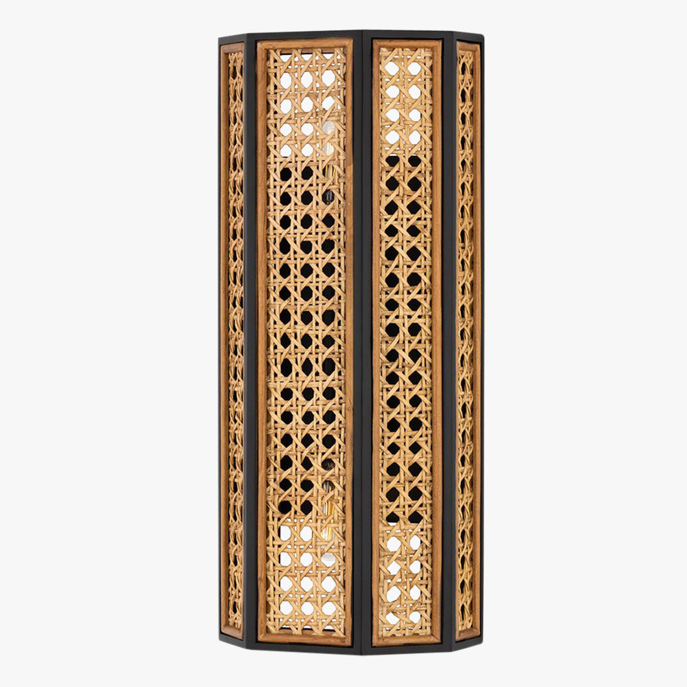 Georgia Woven Cane Sconce by Dear Keaton