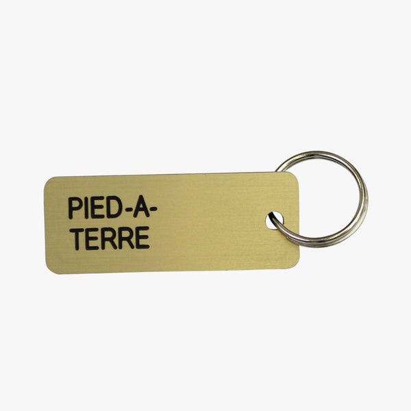 Gold Pied-A-Terre Key Ring