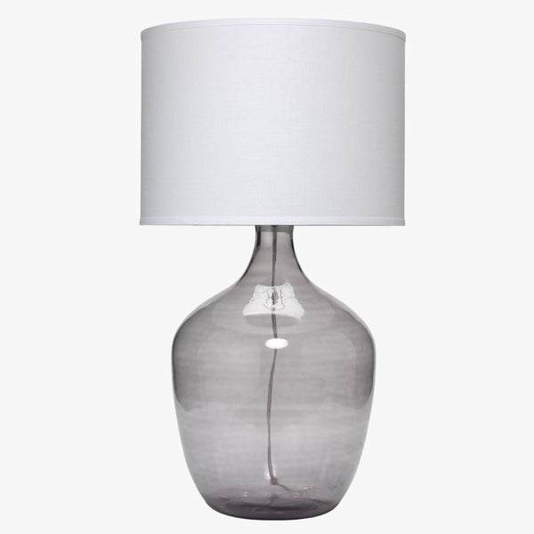 Grey Demi John Glass Lamp