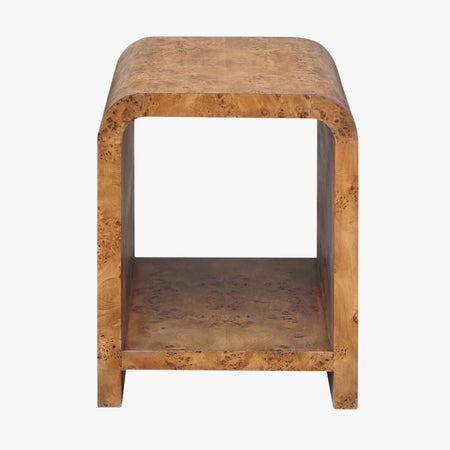 Grisanti Dark Burl Side Table