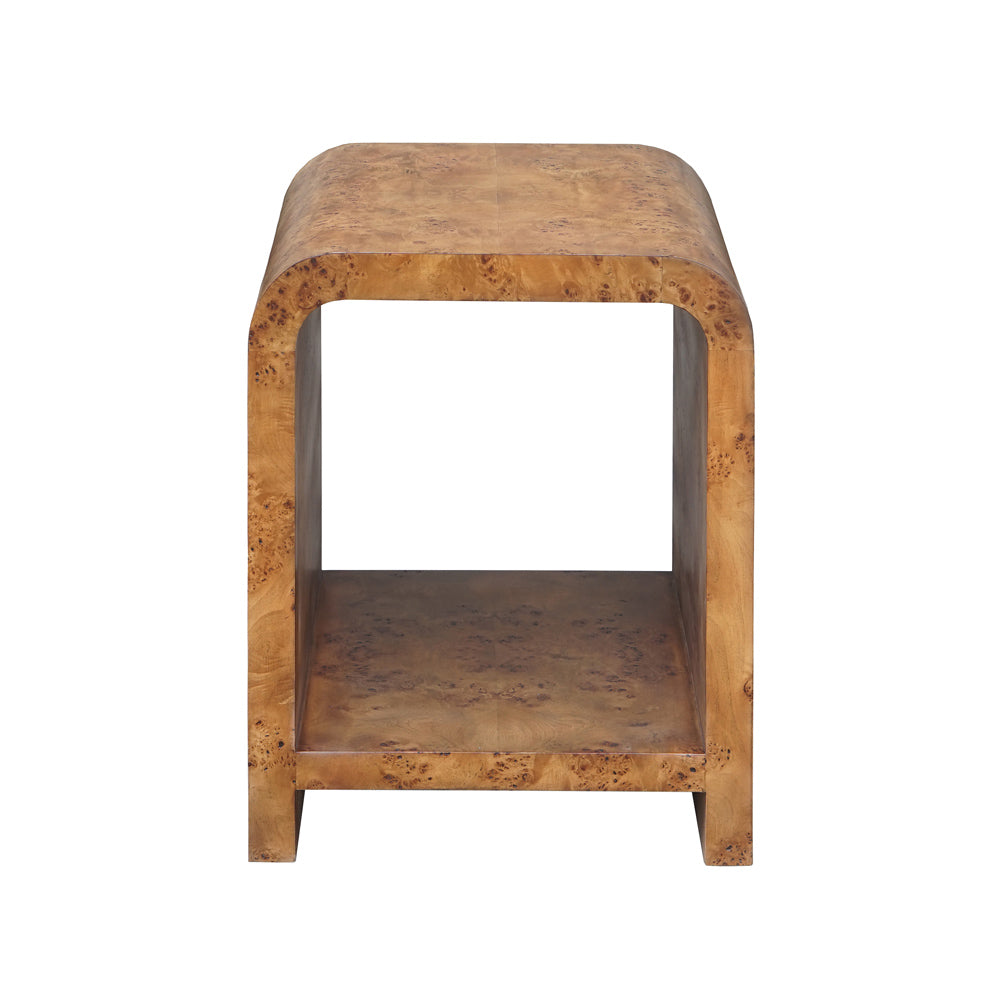 Grisanti Dark Burl Side Table