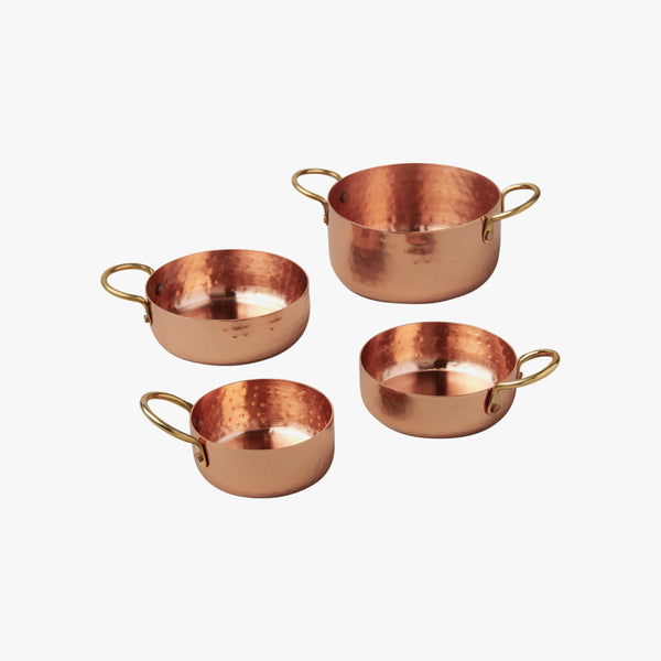 Hammered Copper Measuring Cups