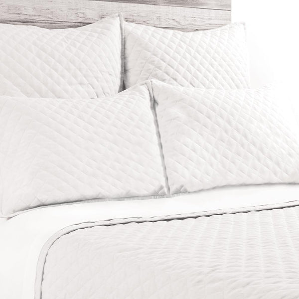 Hampton White Linen Bedding