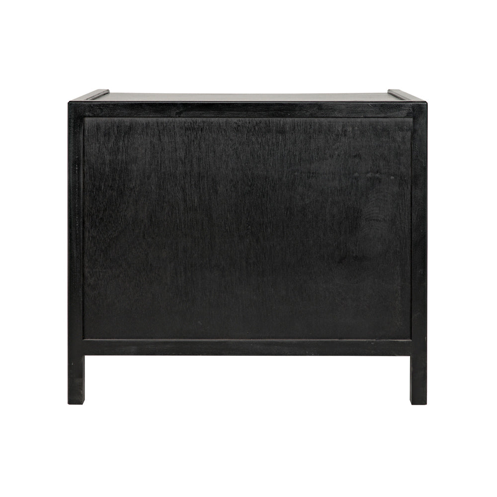 Hampton Black Side Table Back view