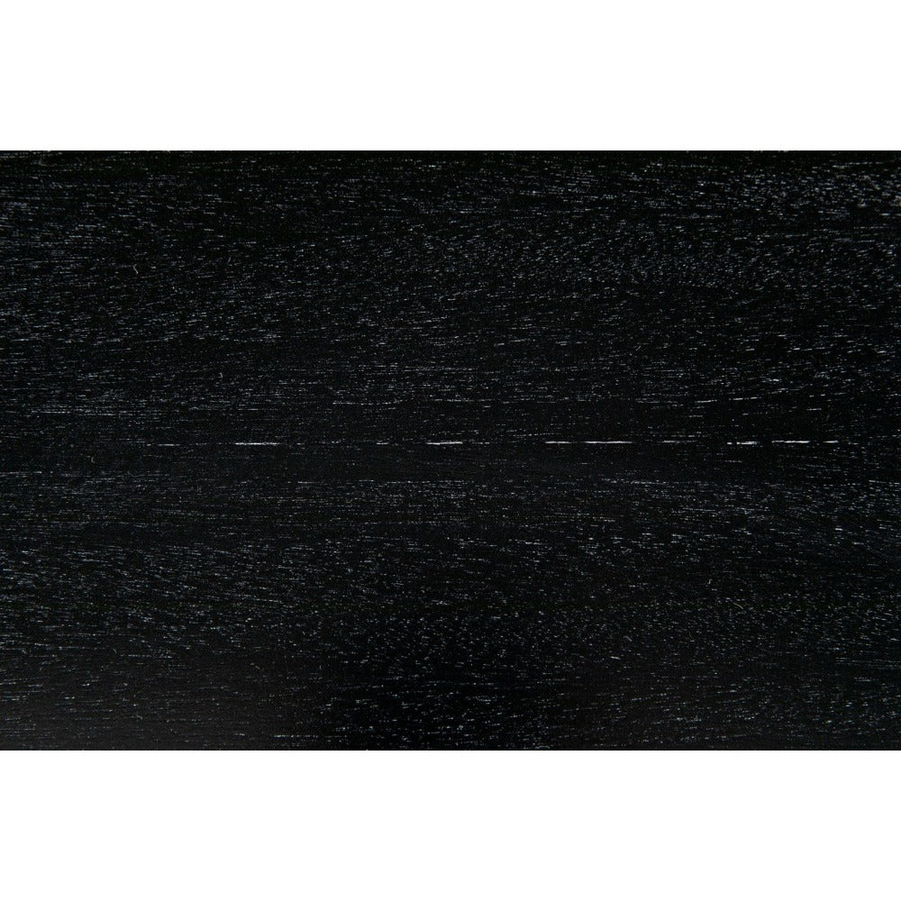 Hampton Black Six Drawer Dresser Detail