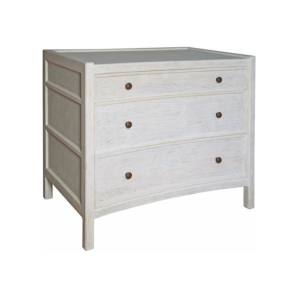Hampton White side Table Angle