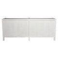 Hampton White Six Drawer Dresser Back View