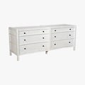 Hampton White Six Drawer Dresser