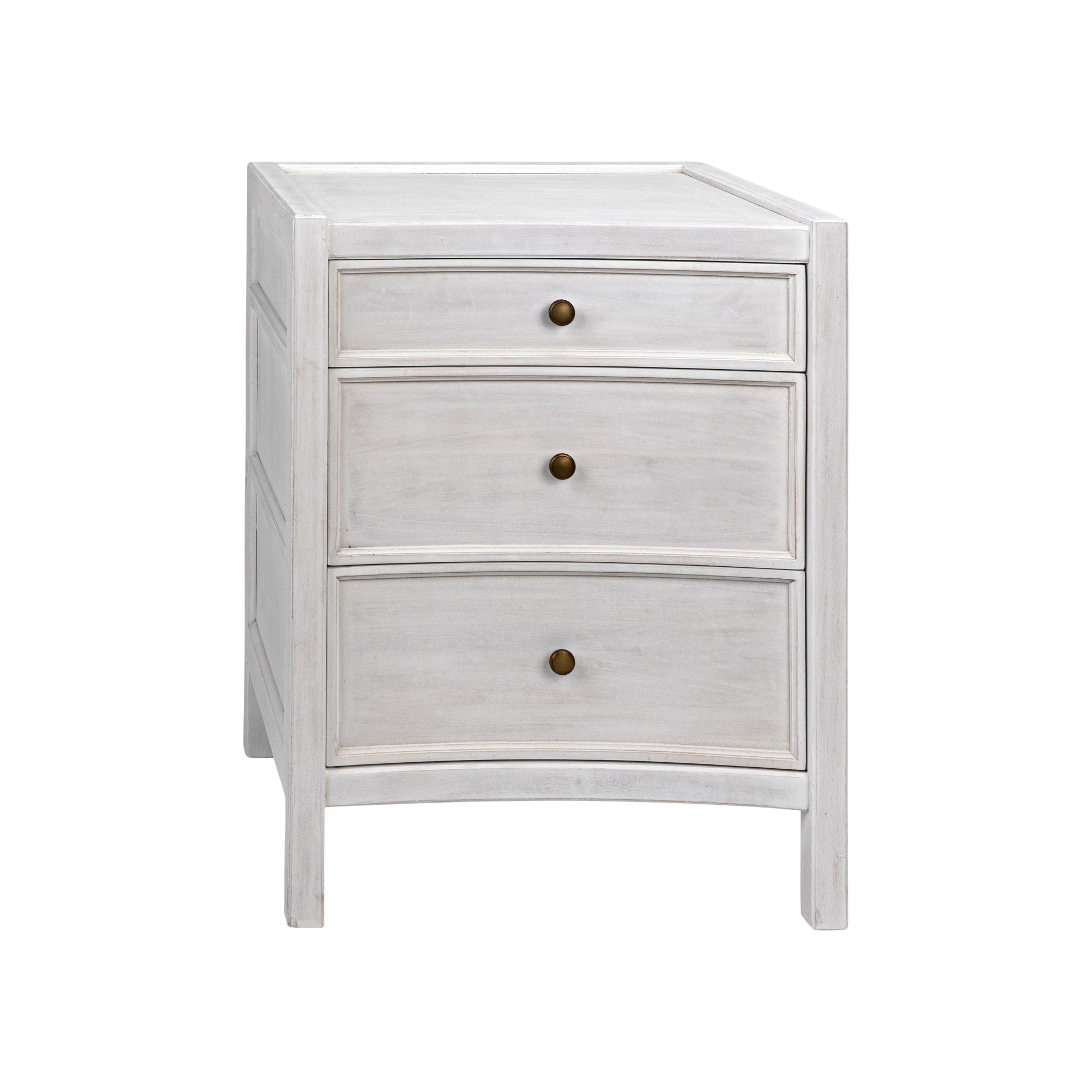 Hampton Whitewash Mahogany Bedside Table From Dear Keaton