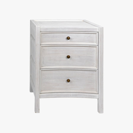 Hampton White Small Nightstand