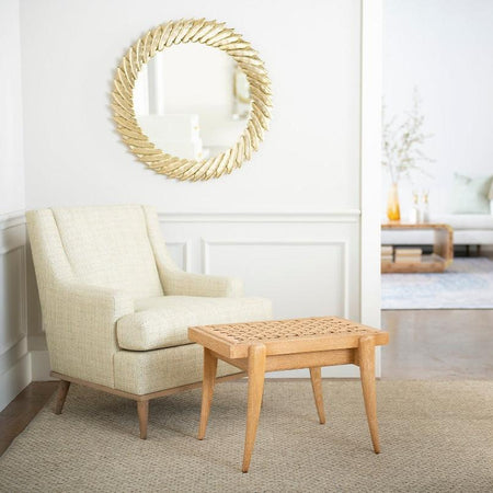 Henry Natural Stool Styled with chair
