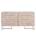 Herringbone Greywash Double Dresser