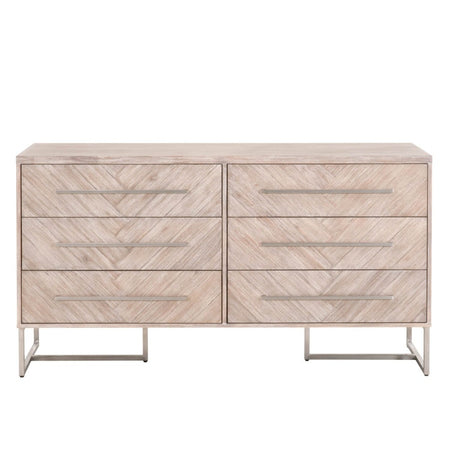 Herringbone Greywash Double Dresser