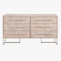 Herringbone Greywash Double Dresser