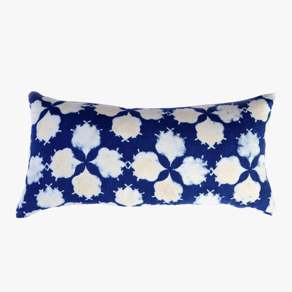 Indigo Filament Lumbar Pillow Cover