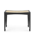 Isla Black Woven Cane Stool