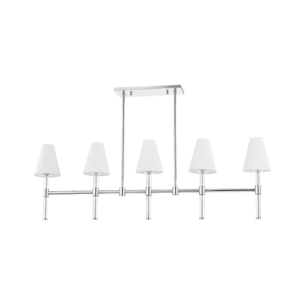 Jacinda Linear Chandelier Nickel Finish