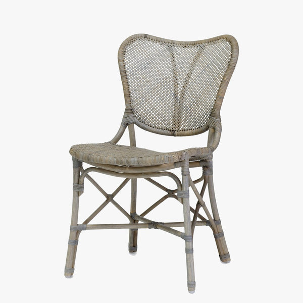 Jordan Grey Rattan Side Chair