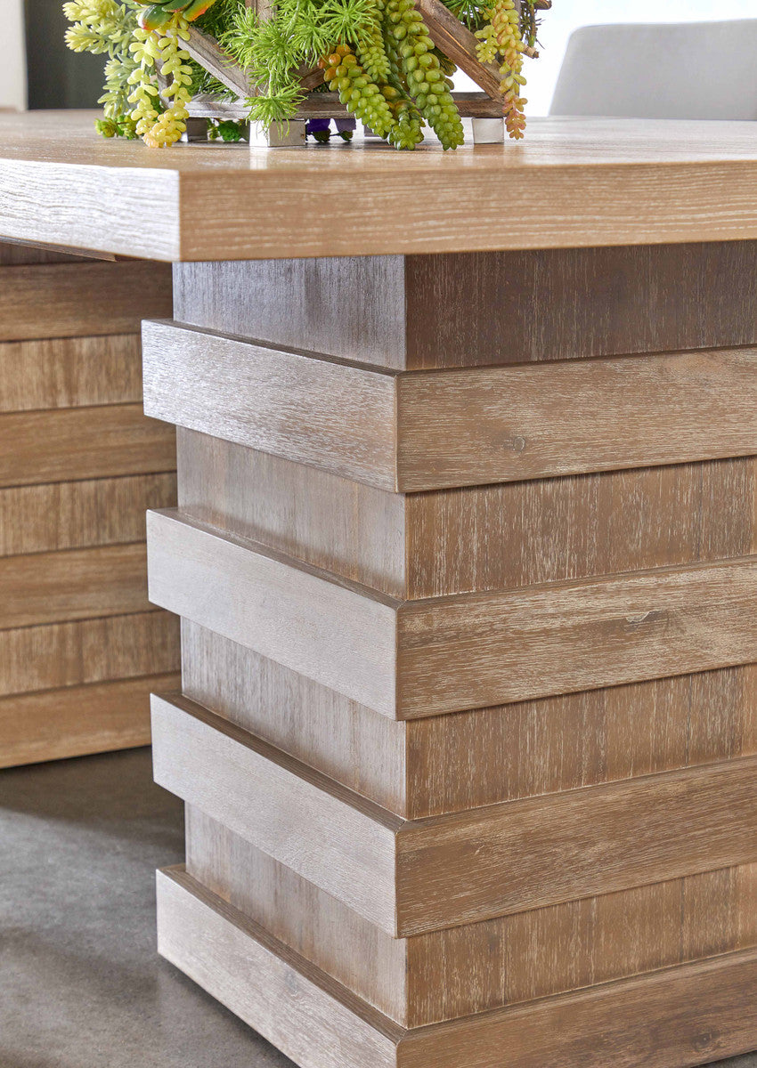 Katara Extension Dining Table  Pedestal closeup