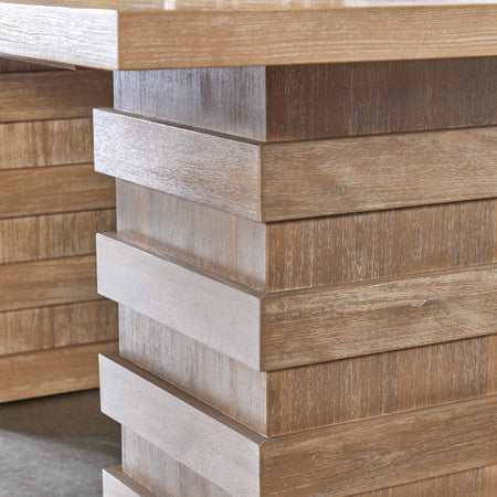 Katara Extension Dining Table  Pedestal closeup