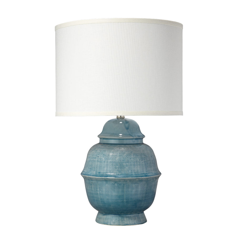 Keenan Ceramic Table Lamp on White