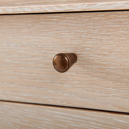 Kira Oak Desk Hardware