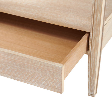 Kira Oak Side Table Open