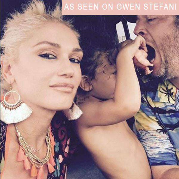 Lamai Ivory Fringe Earrings on Gwen