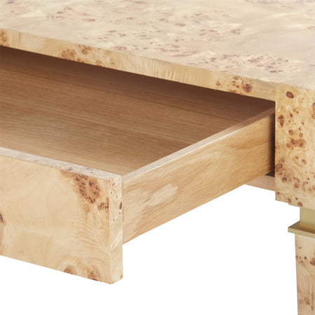 Lewis Burl Desk Closeup