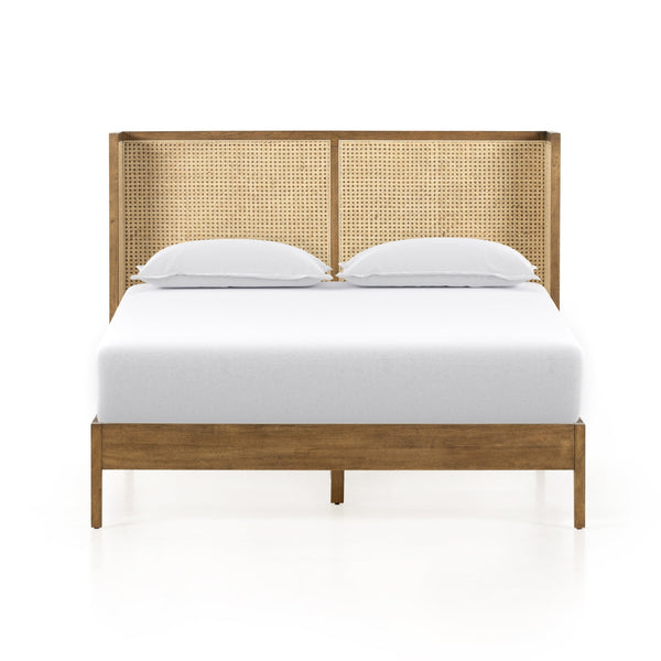 Liv Natural Cane Bed Front View