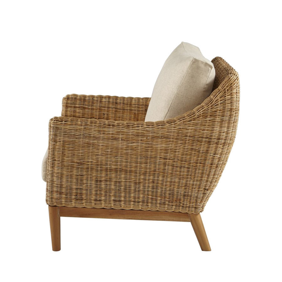 Loft Wicker Club Chair Side View
