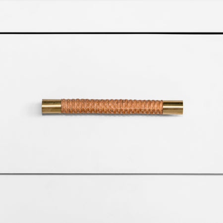 Lowery White Nightstand Hardware Detail