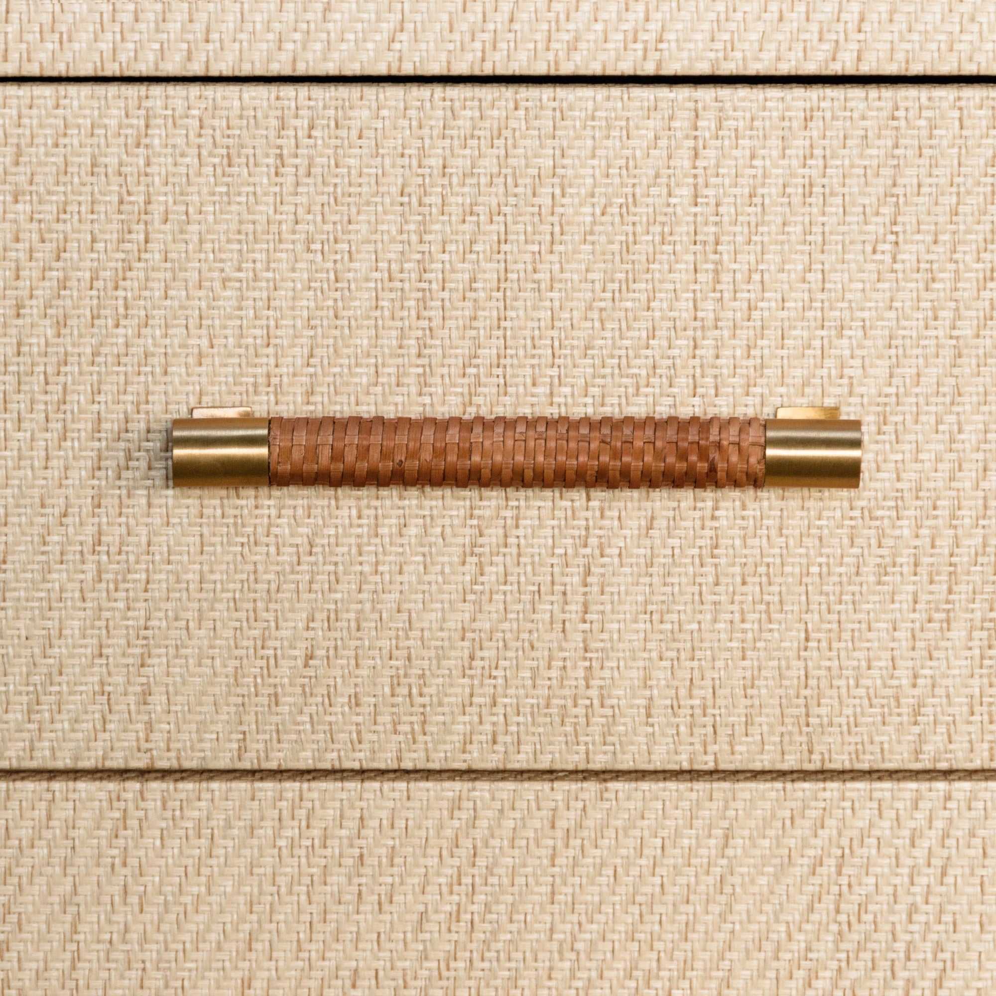 Lowery Natural Grasscloth Dresser Detail