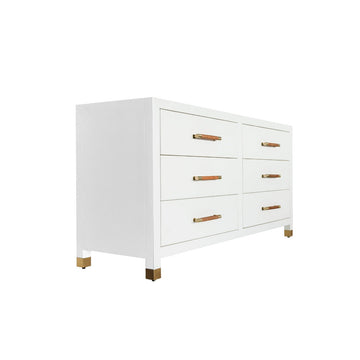 Lowery White Lacquer Dresser - Coastal Bedroom Furniture - Dear Keaton Lowery White Lacquer Dresser - Coastal Bedroom Furniture - Dear Keaton