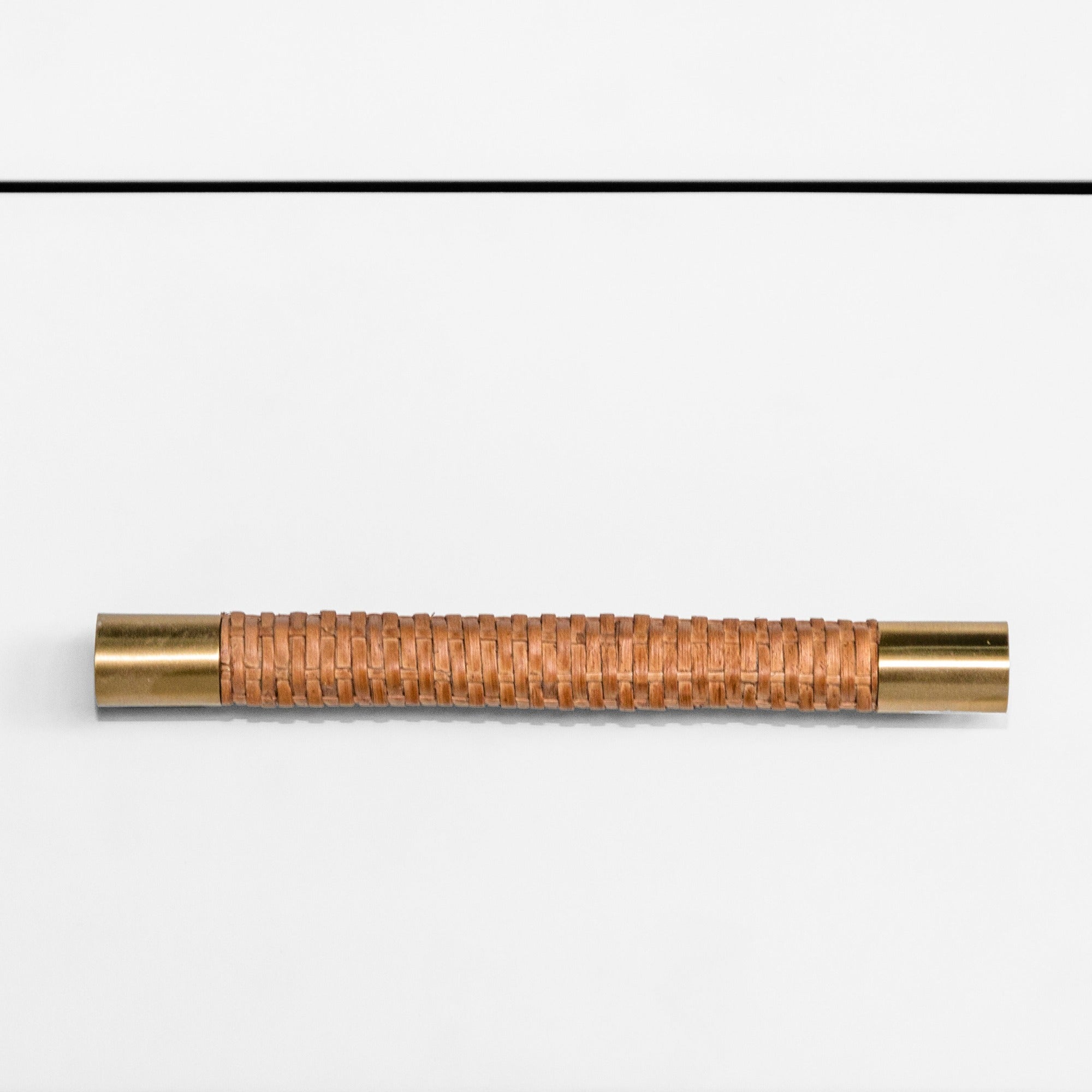 Lowery White Side Table Hardware Detail