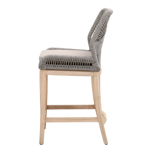 Luca Outdoor Counter Stool Side View